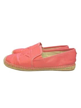 Michael Kors Coral Leather Espadrille Slip-On Women's Shoe - Size 9